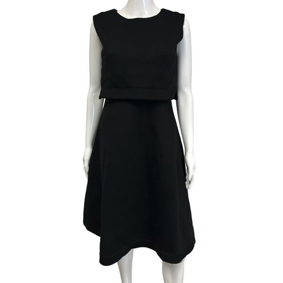 Dorothee Schumacher Dresses & Skirts - DOROTHEE SCHUMACHER Black 100% Modal Scuba Sleeveless A-Line Midi Dress Size M